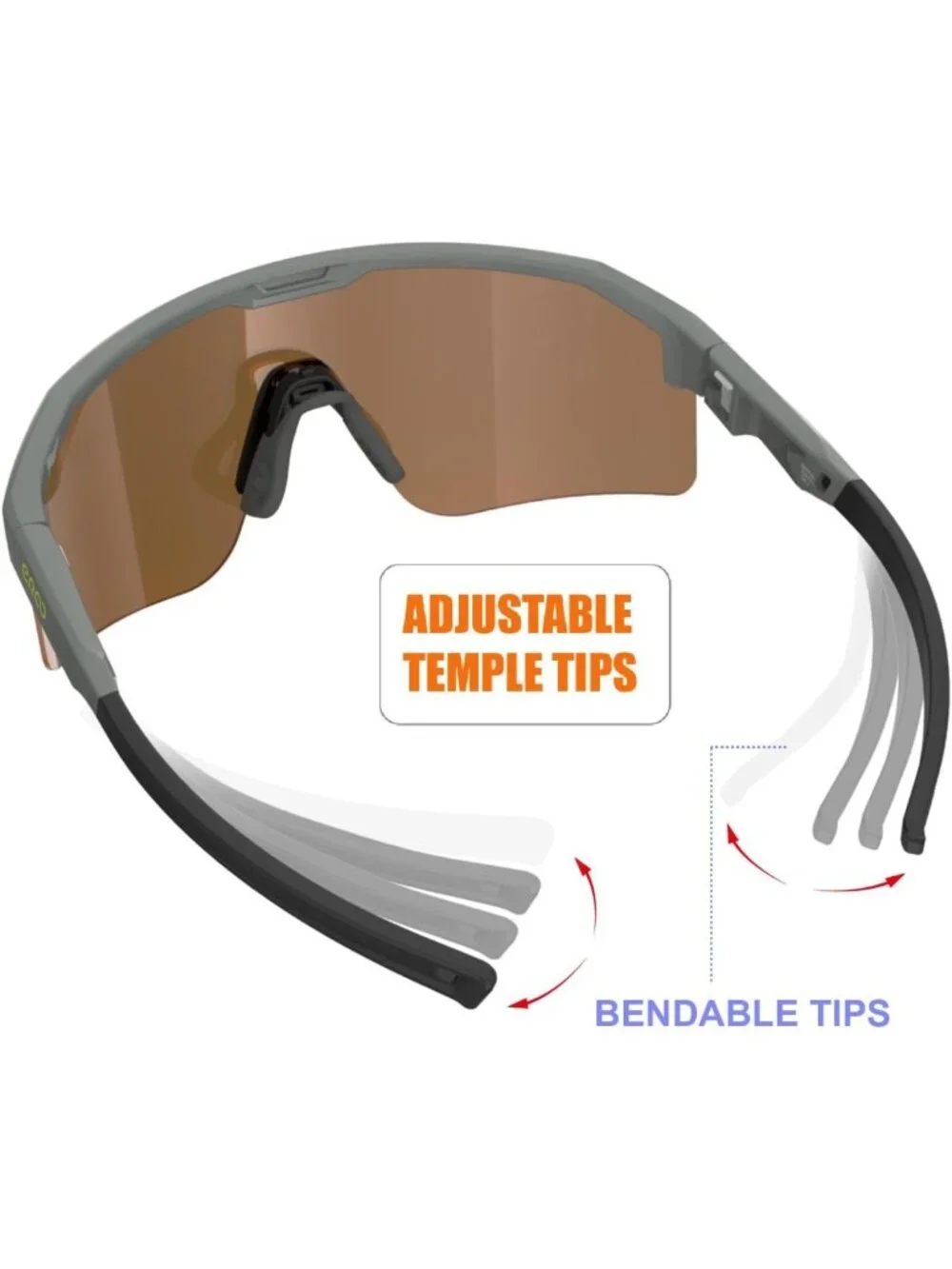 Kids Polarized Sports Sunglasses UV Protection for Ages 8-12 - Baseball